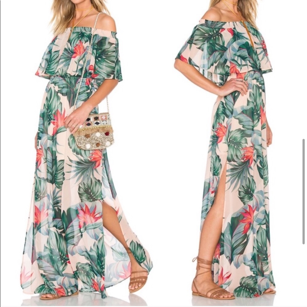 Off the shoulder Hawaiian Dress Size XL